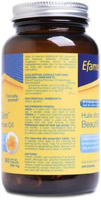 Efamol - Beautiful-Skin Evening Primrose Oil, clinically proven to improve skin moisture, elasticity and firmness, wrinkles and dull skin, naturally rich in GLA - 500 mg 180 Softgel Capsules
