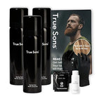 True Sons Hair Dye Foam for Men - Natural Look - Effortless, Multi-Use Dye Kit with Instant Color Booster Applicator, Ammonia-Free Formula For Sensitive Skin, Simpler Hair Dye(3 Bottles, Dirty Blonde)