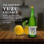 Shirakiku Pure Yuzu Extract - Sweet & Tangy Japanese Citrus Juice for Baking, Drinks & Food Flavoring - 60.8 FL Oz
