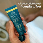 Oars + Alps Whole Body Deodorant Cream For Men - Multi-Action Odor Defense - Aluminum Free, Baking Soda Free, Anti-Chafe - 2.5 Ounce Tube - California Coast