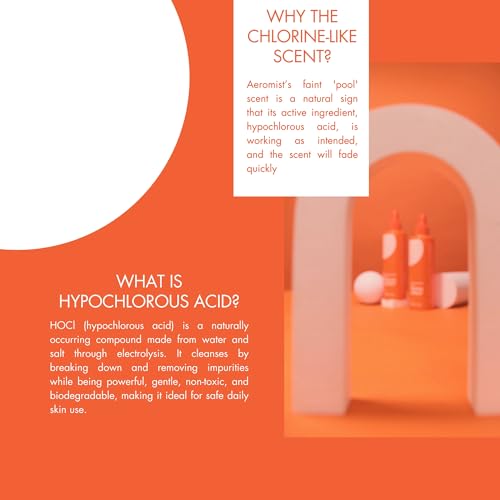 Hypochlorous Acid Spray - 16 oz Twin Pack (2 x 8 oz) – No-Rinse Face Wash, Non-Toxic, Safe for Sensitive Skin – Perfect for Travel, Home, Gym Use - HOCL