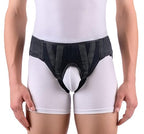 Hernia Gear Double Inguinal Hernia Groin Belt Black (S 26-30)