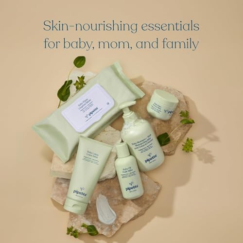Pipette Fragrance-Free Wash and Lotion Duo, Clean, Tear-Free Bath Time, Sulfate-Free, Paraben-Free, Sensitive Skin Baby Wash, Sensitive Skin Baby Lotion, Hypoallergenic, Non-Toxic