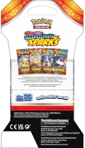 Pokemon Surging Sparks Sleeved Eight (8) Booster Packs