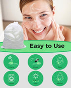 ProCIV Reusable Makeup Remover Pads - 20 Packs Washable Organic Bamboo Reusable Cotton Rounds for All Skin Types & Toner with Laundry Bag, Zero Waste Soft Reusable Cotton Pads for Woman Gift (Green)