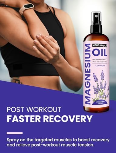 Venture Pal Moisturizing Magnesium Lotion，Magnesium Oil Spray for Sleep & Muscle Relaxation