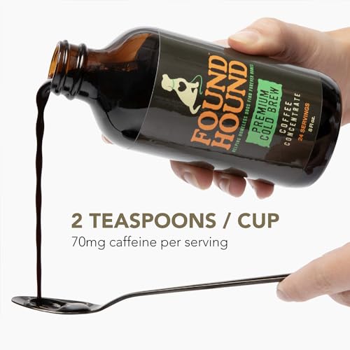iHeartDogs Found Hound Cold Brew Coffee Concentrate - Low Acid Liquid Cold Brew Concentrate for Instant Iced Coffee and Hot Drinks