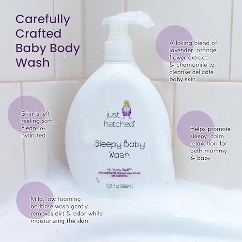 Sleepy Baby Wash Multi-Pack - Relaxing Bath + Body, Snuggly Yummy Fragrance, w/Essential Oils, Calming, Hypoallergenic, No Yucky Stuff & Harsh Ingredients, 13.5 fl oz (3 Pack)