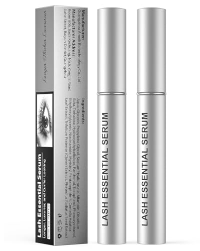 Eyelash Serum- Natural Comestic Eyelash Serum for Longer, Thicker Lashes & Brows, Boost Lash Serum Vegan & Cruelty-Free-Niacinamide, Centella Asiatica Leaf Extract(10 mL Silver)