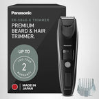 Panasonic Beard Trimmer for Men Cordless Precision Power, Hair Clipper with Comb Attachment and 19 Adjustable Settings, Washable, ER-SB40-K, 0.5-10mm lengths, 1 Pack