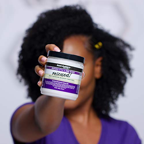 Aunt Jackie's Grapeseed Style and Shine Recipes Rescued Thirst Quenching Hair Recovery Conditioner Repair Treatment, Seals in Moisture, 15 oz