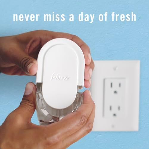 Febreze Plug In Air Freshener, Odor-Fighting Scented Oil Refill, Air Fresheners for Home and Bathroom and Kitchen, Long Lasting for Strong Odors, Hawaiian Aloha Scent, 0.87oz Refills, 3 Count