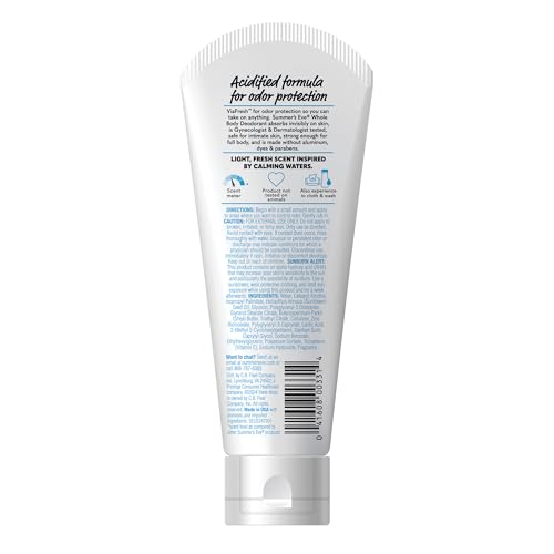 Summer's Eve, Whole Body Deodorant for Women, Ultimate Odor Control, Aluminum Free Deodorant, Fresh Scent, 3 Fl Oz