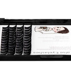 Bodermincer 84 Clusters Large Pack D Curl Volume Lashes Set Wide Cluster False Eyelash DIY Eyelash Extension Individual Lash Girl Women Home Eyelash Extension (14mm)