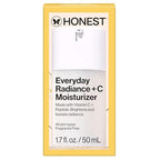 Honest Beauty Everyday Radiance Vitamin C Lightweight Moisturizer, Brightens Improves Skin Tone, Gentle for Sensitive Skin, Fragrance-Free, Vegan, 1.7 fl oz
