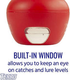 TERRO T2502 Ready-to-Use Indoor Fruit Fly Trap with Built in Window - 2 Traps + 90 day Lure Supply