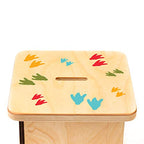 Wooden Piggy Bank for Kids and Adults, Personalized Gift Handmade in USA by BloomOwl, Custom Piggy Bank, Personalized Banks for Kids, Gifts for Baby Boys and Girls (Dinosaur- Fun)