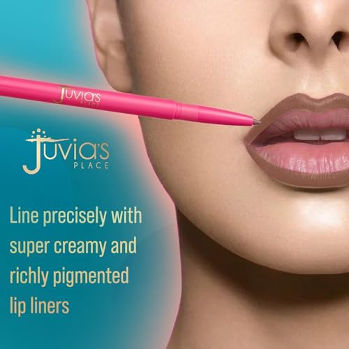 Juvia's Place Coffee Shop Luxe Lip Liner: Espresso - Colorstay Matte Finish Lip Pencil, Makeup for Natural Long Lasting Beauty and Sensational Wear, Lip Stain Kiss Proof Cometics