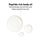 Coco & Eve Firming & Tan Prolonging Peptide Body Oil. Up to 28 Days Natural Tan Extender. After Sun Care with Tropical Oils, Vitamins C & E for Nourished, Glowy & Visibly Firmer Skin. (5.75 fl oz)