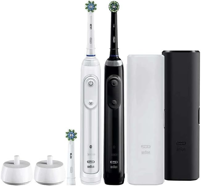 Oral-B Professional Clean 5000 X Electric Toothbrush Twin Pack, Rechargeable Power Toothbrushes - Pack of 2