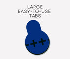 Hear Clear Size 675 PR44 Hearing Aid Batteries Blue Tab (60 Batteries) + Battery Holder Keychain