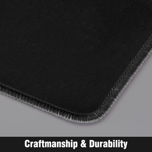 MTG Playmat for TCG Card Playing Game - 2Pcs Black Stitched Play Mat with Tube for Cards Gameplay, MTG, Yugioh, Magic The Gathering (24 x 14 inch)