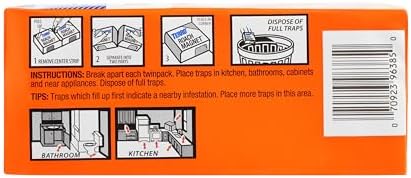 TERRO T256-8 Poison Free Roach Magnet Trap and Killer with Exclusive Pheromone Technology - Kills Ants, Spiders, Scropions, Silverfish, Crickets, and More - 8 Traps