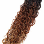 8 Packs Goddess Box Braids Crochet Hair Crochet Box Braids with Curly Ends Boho Bohemian Box Braid Hair (1B/30/27, 12 inch 8 pack)