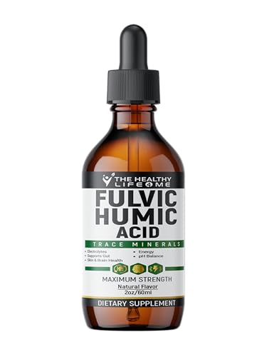 Fulvic Acid 72 + Trace Minerals | Fulvic Humic Acid | Digestion | Hydration | Keto, Dietary Supplement Drop| Energy | pH Balance | 2-Month Supply | The Healthy Life 4 ME