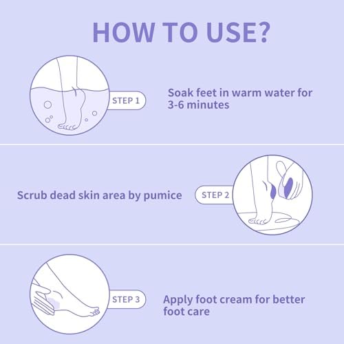 NOVAL Pumice Stone for Feet Scrubber Dead Skin Disposable Foot Pumice Foot Callus Remover Pedicure Tools Purple Pumice Sponge Nail Salon Home Use,40 PCS