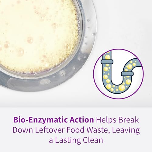 Rejuvenate Disposal Cleaner, 6 Pods, Lemon Scented Disposal And Pipe Cleaner Pods With Bio-Enzymatic Formula Help Break Down Leftover Food Waste And Remove Odors For A Clean, Fresh Disposal, 6 Pack
