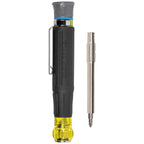 Klein Tools 32611P Mini Precision Screwdriver, 13-in-1 Magnetic Multi-Bit Pocket Driver with Nut Drivers, Phillips, Slotted, and Hex Tips