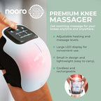 nooro Portable Knee Massager with Heat, Red Light, & Massage Therapy, Relax Tight Muscles and Helps Minor Joint Stiffness and Discomfort, Hands-Free Design