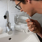 Waterpik Sidekick Portable Water Flosser, Perfect for Travel & Home, ADA Accepted, White/Chrome WF-04