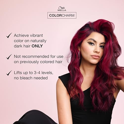 COLORCHARM VIVID DARKS Permanent Cream Color Vibrant Color for Dark Hair Nourishing Vegan Formula No Bleach Needed