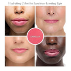 Ogee Tinted Sculpted Lip Oil - Lip Stain Made with 100% Organic Coconut Oil, Jojoba Oil, and Vitamin E - Best as Lip Balm, Lip Color or Lip Treatment - CAMELLIA