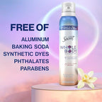 Secret Whole Body Deodorant Spray for Women, Peach & Vanilla Scent, Aluminum Free Deodorant Spray, 72 HR Odor Protection, 3.5 oz