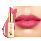 DE'MUMU Red Pink Lipstick Moisturizing for Women Shimmer Tinted Lip Balm Hydrating Nourishing Rasberry Lip Gloss Vegan& Cruelty Free Lip Makeup, ZG116 Crystal