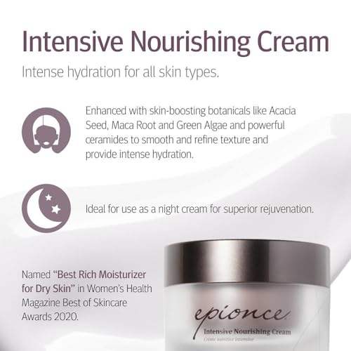 Epionce Intensive Nourishing Cream - Anti-Aging Moisturizer for Face, Neck & Decolletage, For All Skin Types with Ceramides, Glycerin & Squalene, Dermatologist Skincare