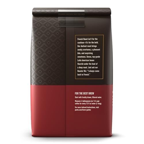 Peet's Coffee Ground Coffee Dark Roast, French Roast, 28 Ounces