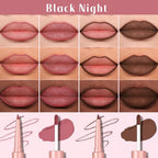 2 PCS Lip Liner and Lip Stain Combo Set, High Pigmented Long Lasting Velvet Lip Tint, Well-Defined Lipliner, Weightless Waterproof Not Animal Tested, Matte Finish Makeup