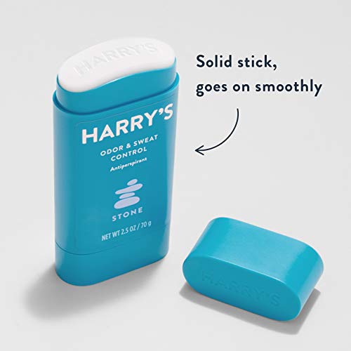 Harry's Mens Deodorant Antiperspirant, Odor & Sweat Control Antiperspirant for Men - Stone Scent, 3 Count