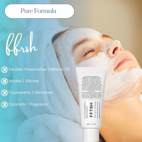 Soothing Cream 345 | Daily Facial Moisturizer | Acne Relief & Soothing Care | With Niacinamide & Panthenol for Repair & Hydration | Vegan Skincare for All Skin Types | 1.7 Fl Oz
