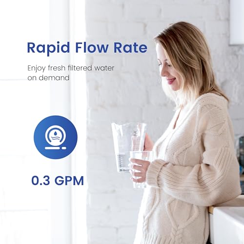 Waterspecialist Filter Replacement for All Waterdrop® Pitcher Filtration System, Fits Waterdrop WD-PF-01A Plus, Reduces PFOA/PFOS, Chlorine, Last Up to 3 Months or 200 Gallons (Pack of 1)