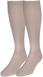 Truform Women's 15-20 mmHg Medical Compression Socks, Moderate Support Soft Stretch Comfort Microfiber, Knee High, Closed Toe, Tan, Medium