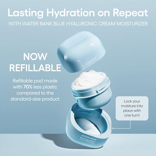 LANEIGE Water Bank Blue Hyaluronic Moisturizer: Barrier-Boosting Hydration, Squalane, Ceramide, Dermatologist-tested