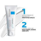 La Roche-Posay Cicaplast Balm B5 UV SPF 50, Vitamin B5 + Shea Butter + Tribioma + Madecassoside + Zinc Oxide Sunscreen, Post Treatment Skin Protectant With SPF, Multi-Purpose Cream For Dry Skin