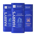 Harry's Extra-Strength Antiperspirant Deodorant, Sweat & Odor Control Antiperspirant for Men, Variety Pack - Stone, Redwood, Wildlands, 2.5 oz Pack of 3