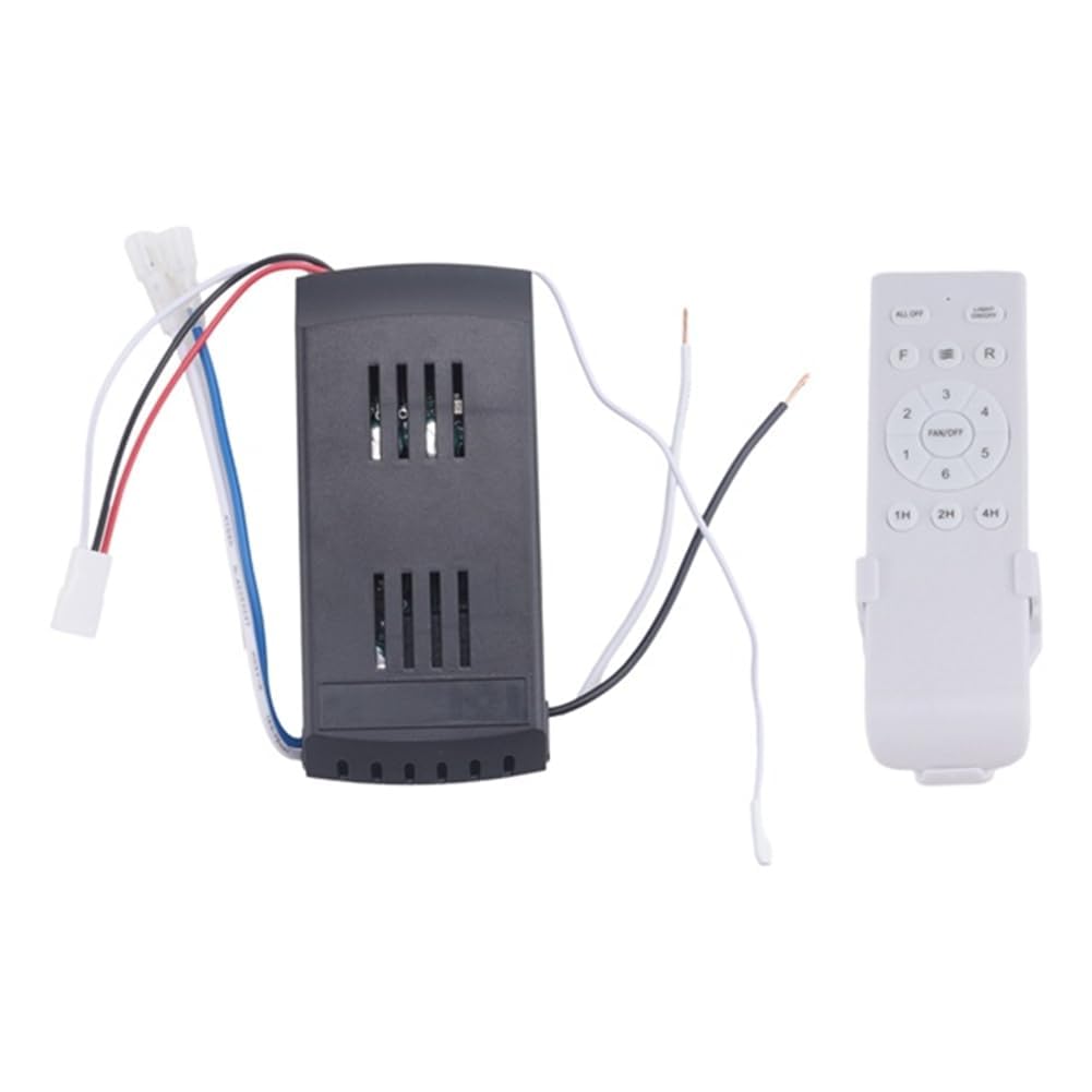 uaelua Universal Ceiling Fan Remote Control Kit Replacement, 6-Speed & Timing, Remote Replacement for 24V DC Ceiling Fan Light