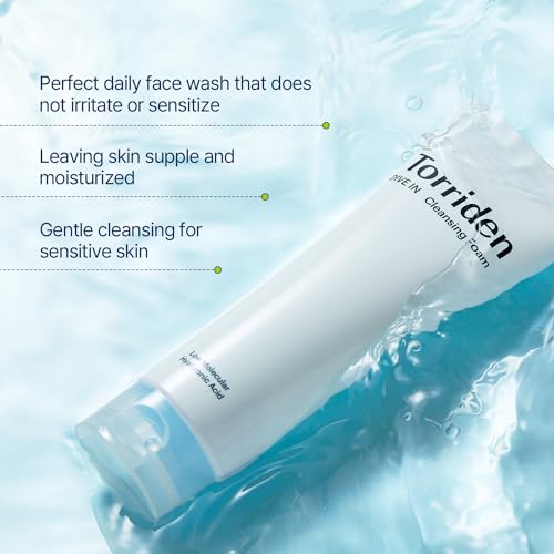 Torriden DIVE IN Cleansing Foam Face Wash 150ml (5.07 fl.oz.) | Hydrating Daily Facial Cleanser for All and Sensitive Skin | Hyaluronic Acid, Panthenol, Allantoin